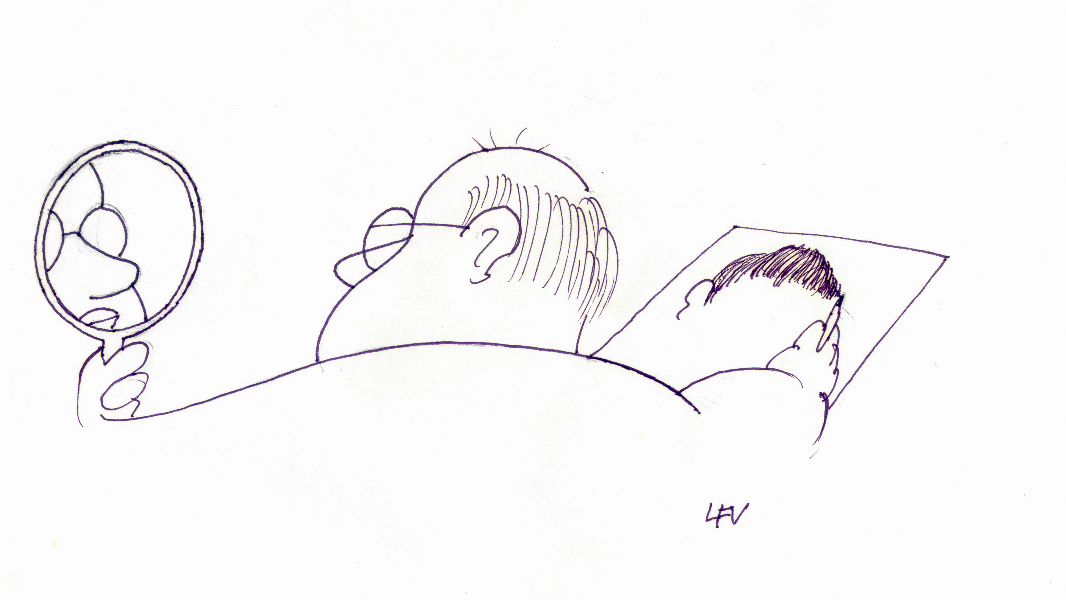 Luís Fernando Veríssimo autorretrato